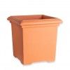 Vaso Plstico Quadrado Liso Terracota N.50 50X50X50cm