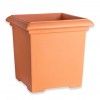Vaso Plstico Quadrado Liso Terracota N.50 50X50X50cm