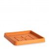 Prato Plstico Standard Quadrado Terracota N.50 50X50X5cm