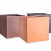 Vaso Plstico Cubo Bronze N.50 50X50X50cm