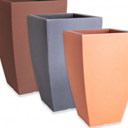 Vaso Plstico Orquidea Redondo Preto N.65 40X40X65cm