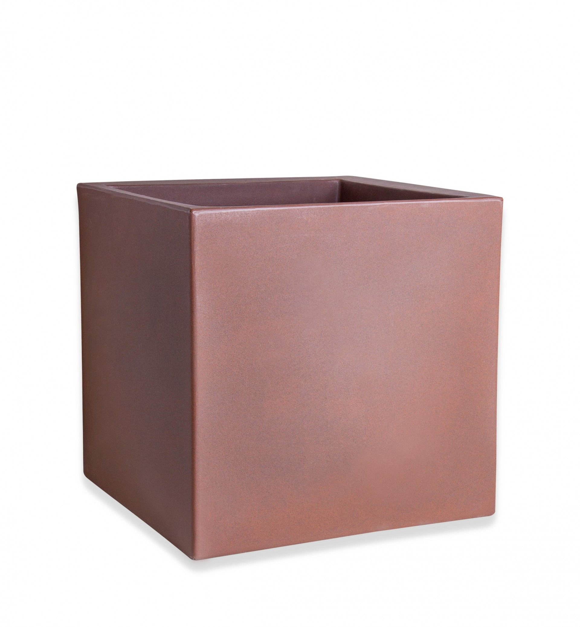 Vaso Plástico Cubo Bronze N.50 50X50X50cm