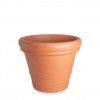Vaso Plstico Duplo Bordo Redondo Terracota N.65 65X54cm