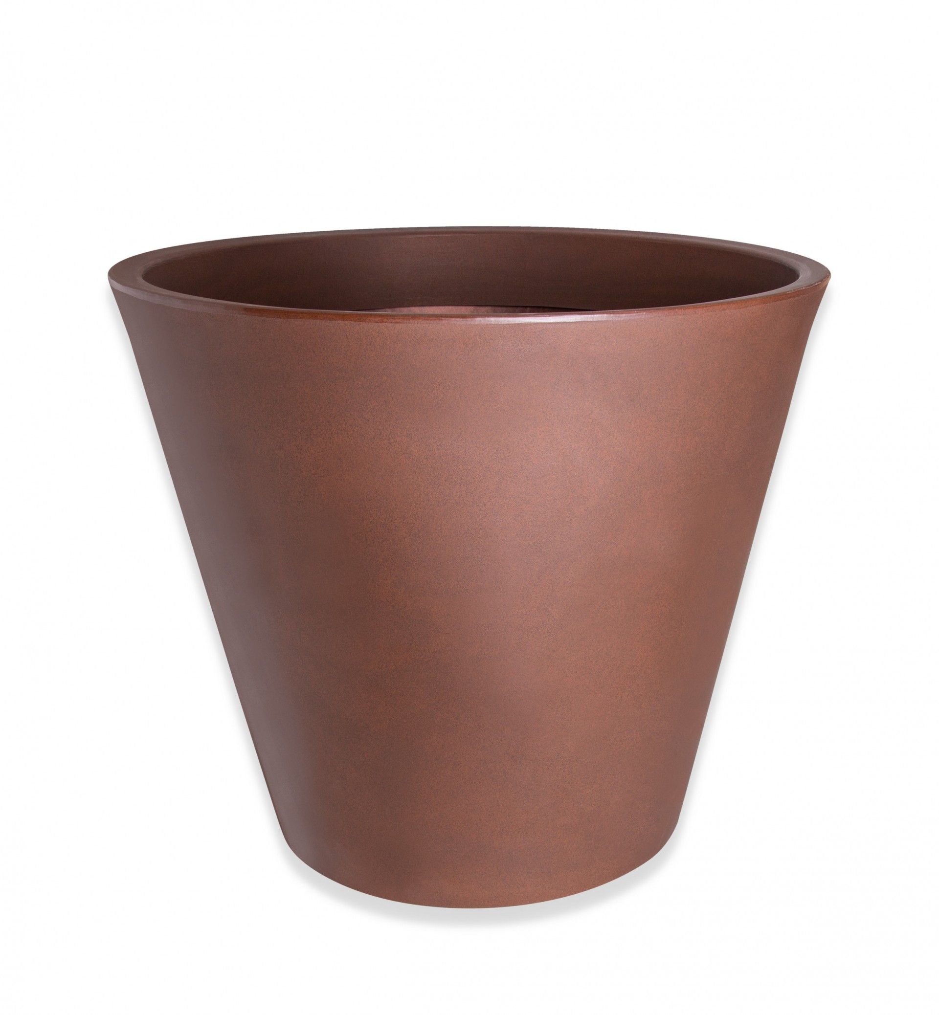 Vaso Plástico Margarida Redondo Bronze N.60 60X52cm