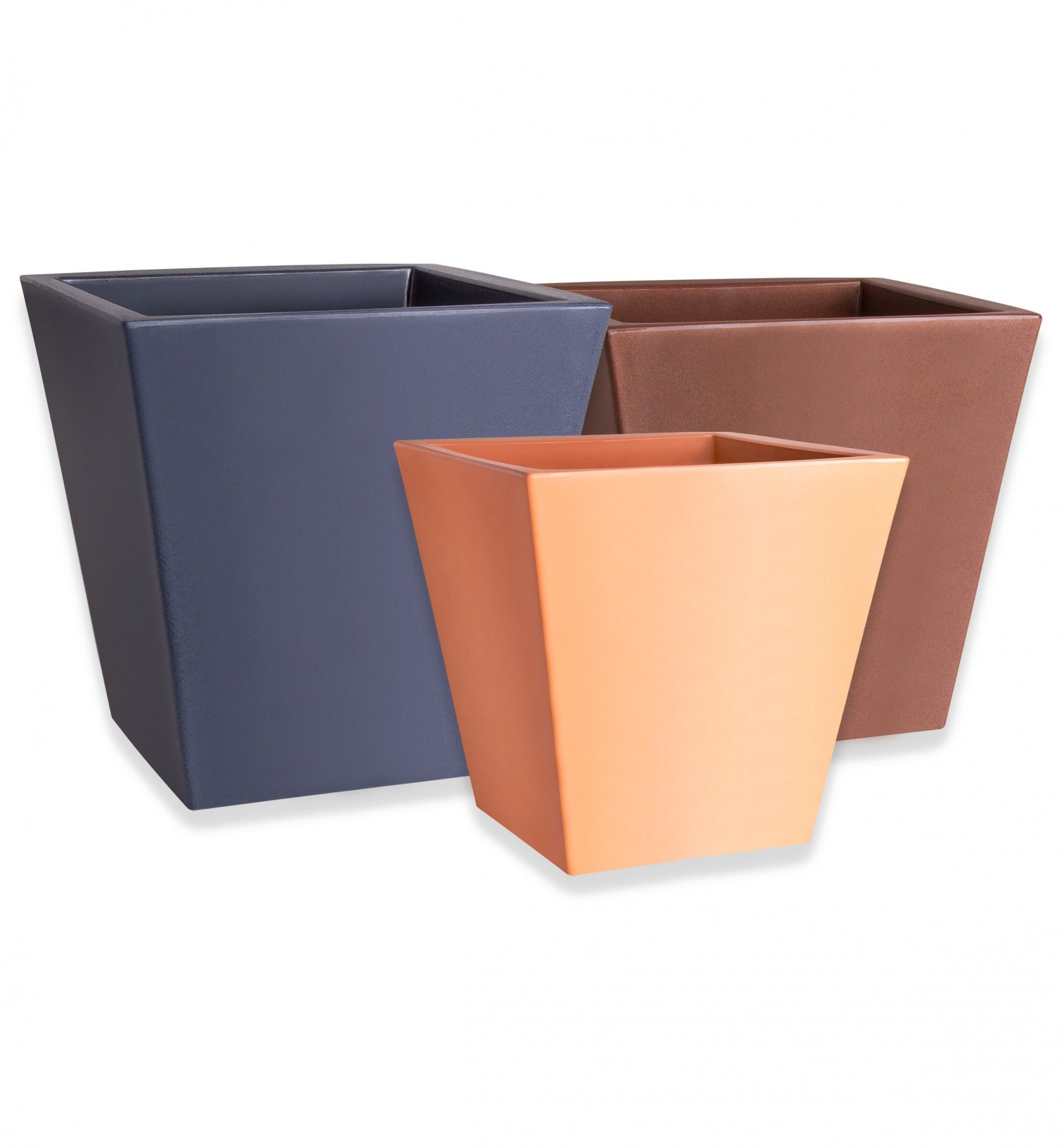 Vaso Plástico Camelia Preto N.30 31X31X31cm