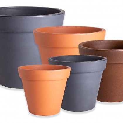 Vaso Plstico Standard Redondo Preto N.60 61X55cm