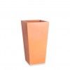Vaso Plstico Quadrado Alto Terracota N.60 31X31X60cm