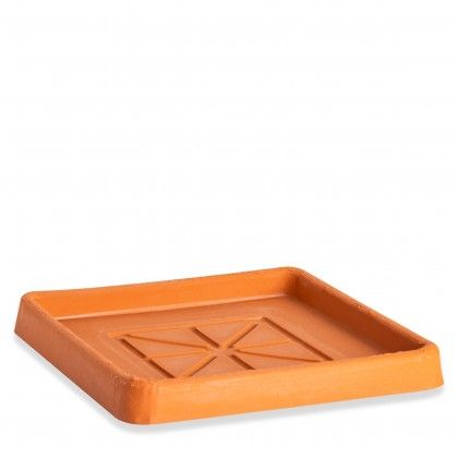 Prato Plstico Standard Quadrado Terracota N.50 50X50X5cm