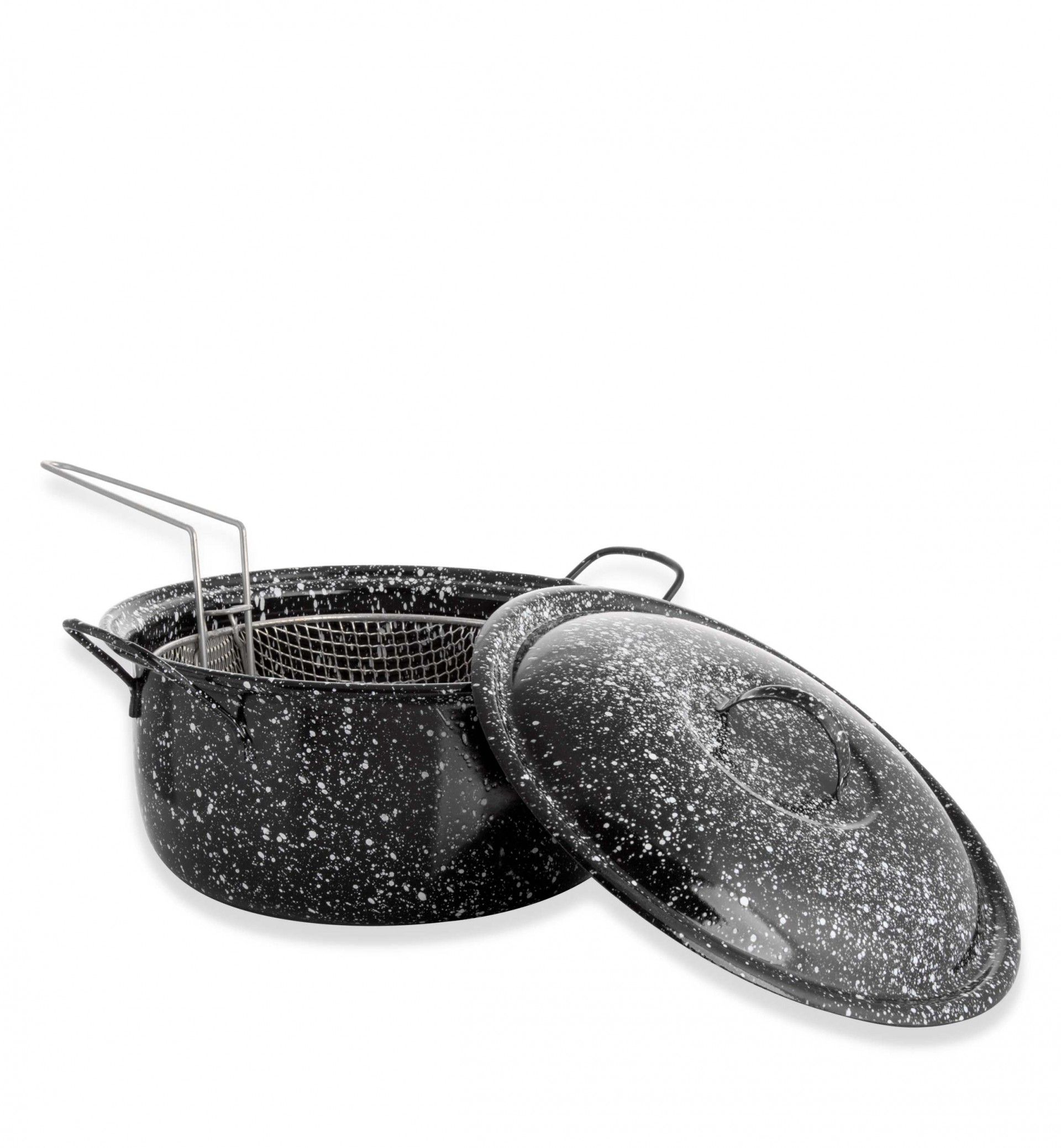 Fritadeira Esmalte Use com Rede + Tampa N.24