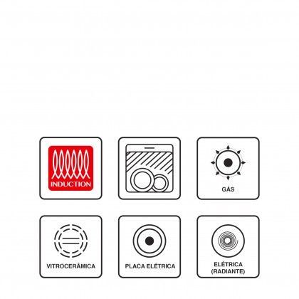 Frigideira Induo Antiaderente Vip 16cmX3mm