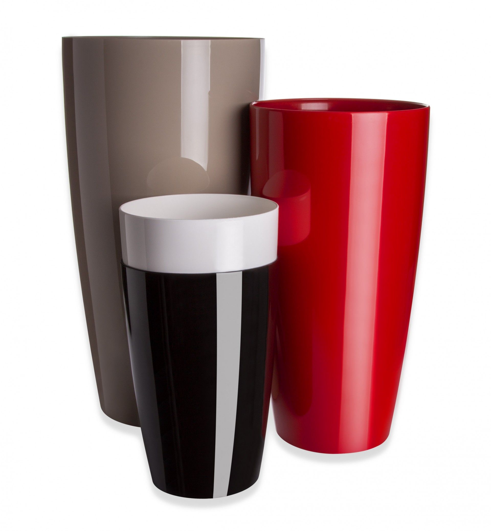 Vaso Santorini Ø29X40cm 17.5L Tortora Brilhante