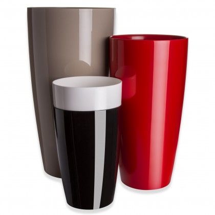 Vaso Santorini �29X40cm 17.5L Tortora Brilhante