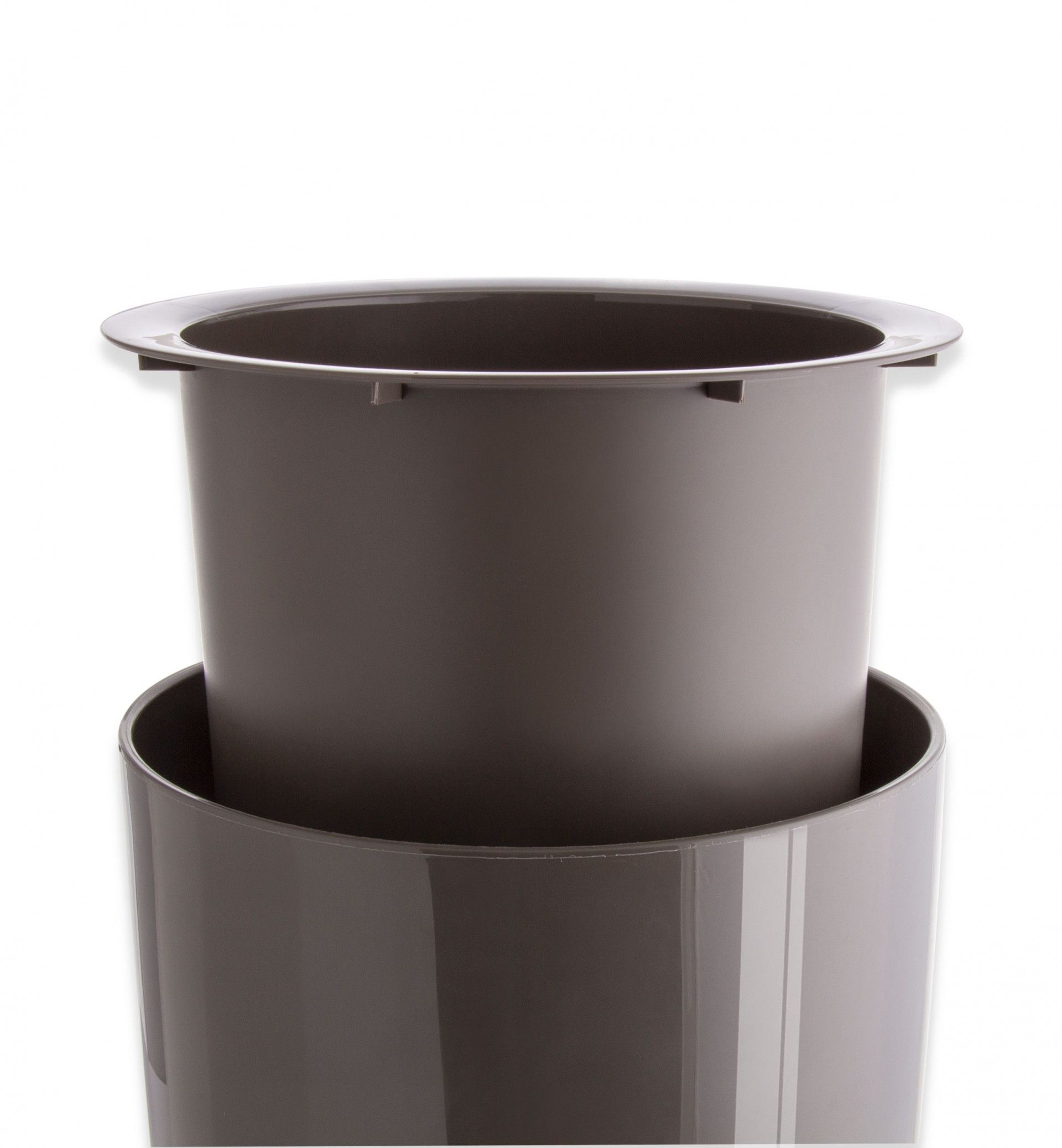 Vaso Santorini Ø29X40cm 17.5L Tortora Brilhante