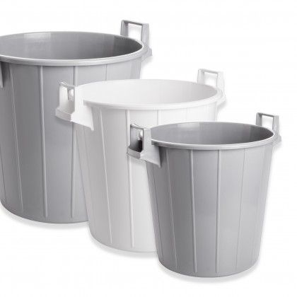 Cesto Multiusos com Asas Cinza 60l 47.5X45.5cm Cesto Multiusos com Asas Cinza 60l 47.5X45.5cm