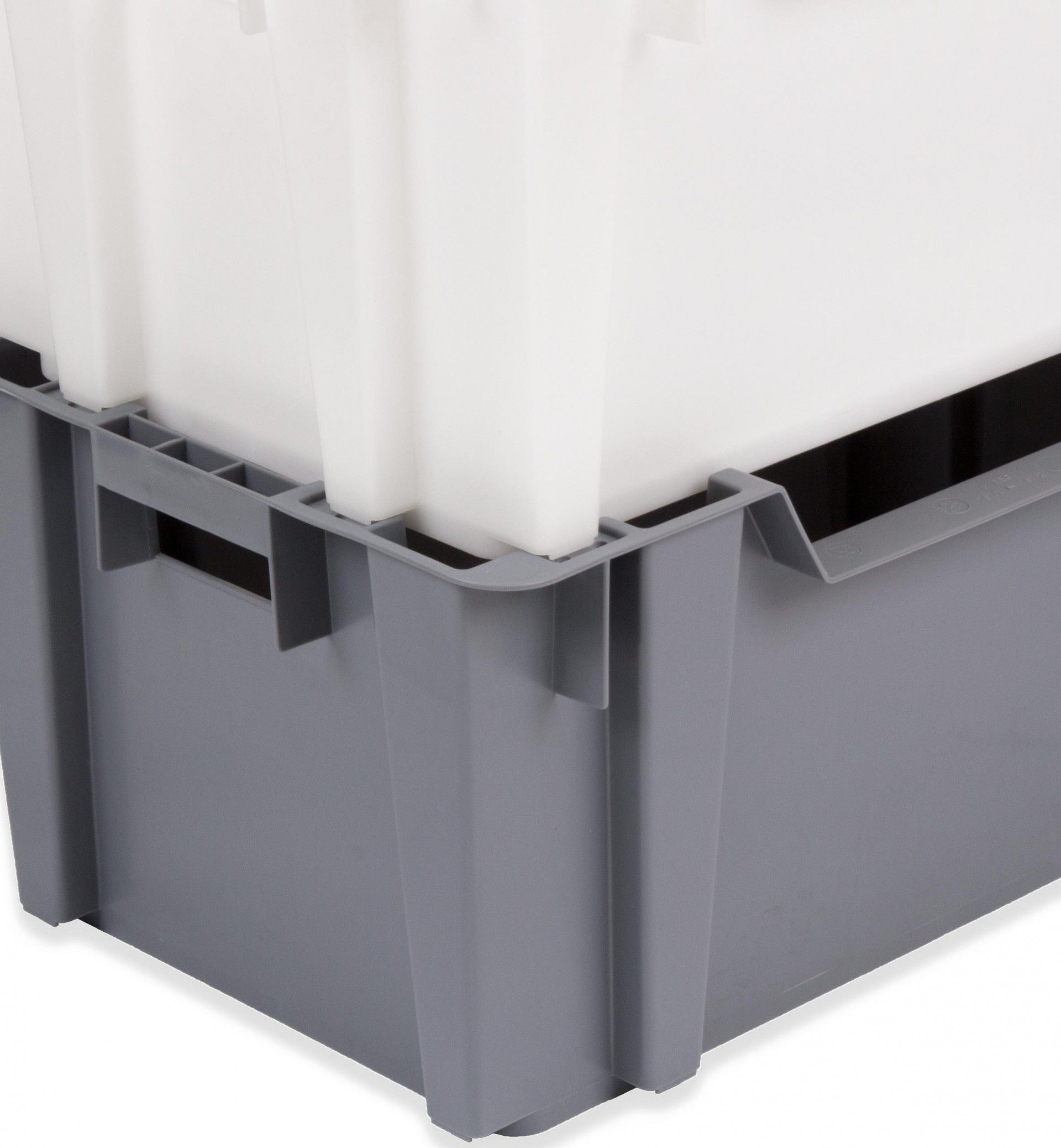 Caixa Contentora Fechada Cinza 15L 49.5X31X22cm