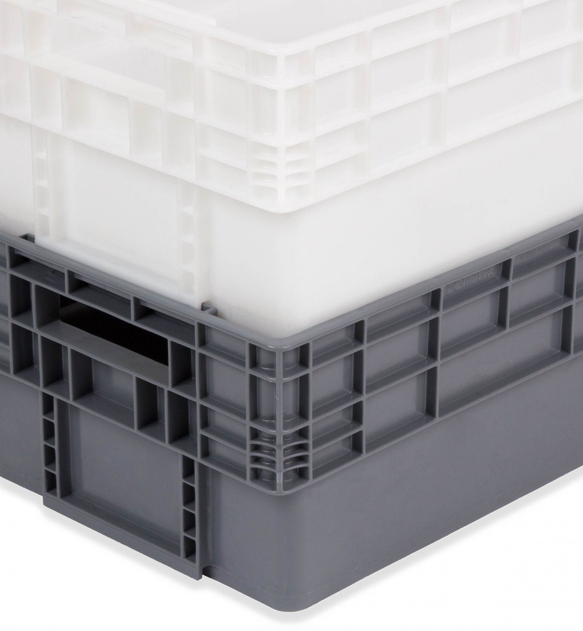 Caixa Contentora Fechada Cinza 15L 40X30X18.3cm