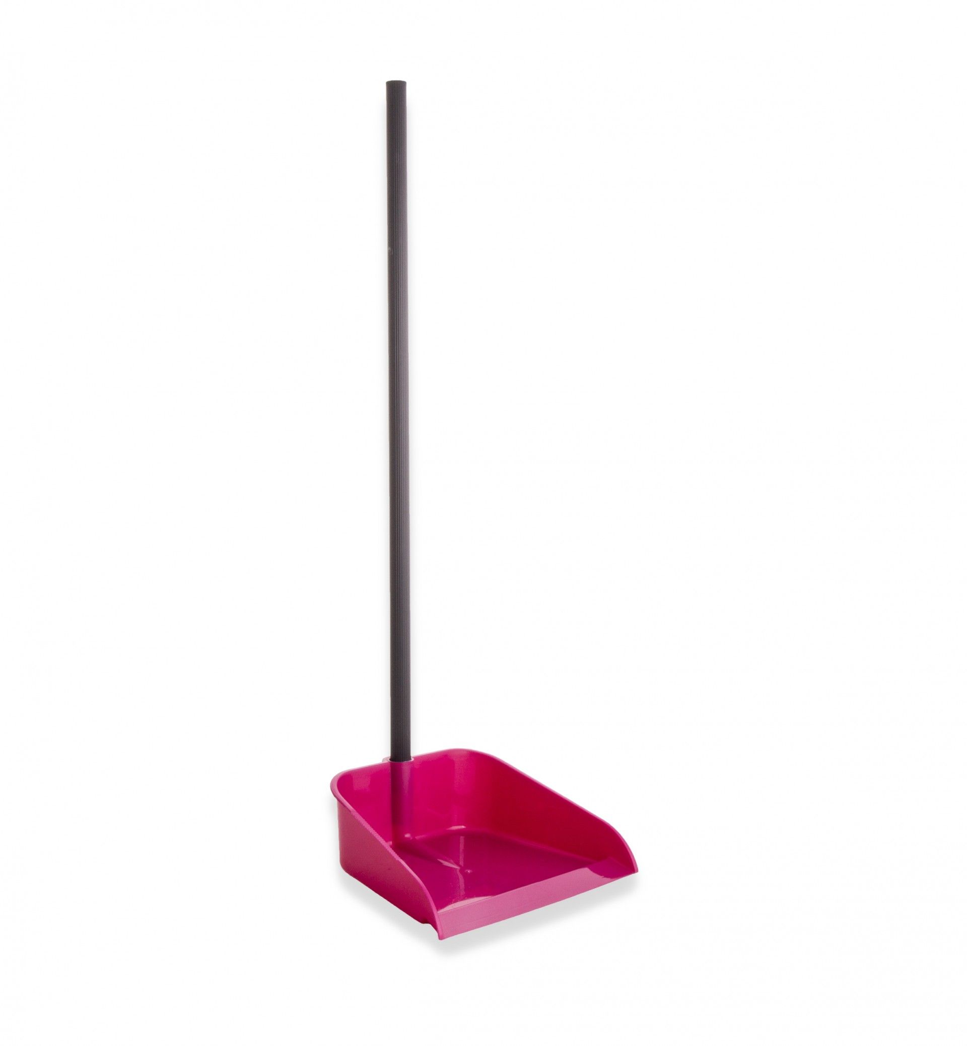 Apanhador Plástico com Cabo Rosa 24.5X22X77cm