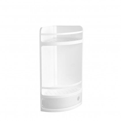 Estante Wc de Canto com Gaveta Branco 20X20X50CM