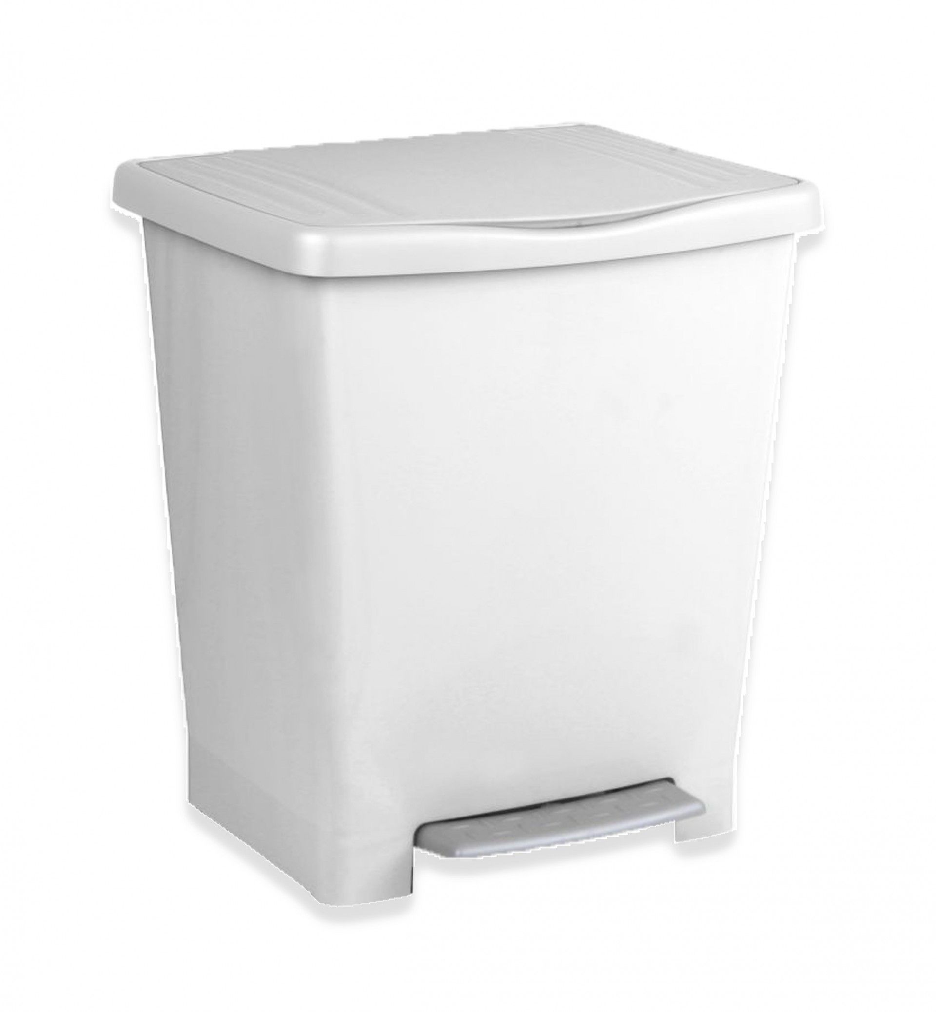 Balde Lixo com Pedal Millenium Branco 23L / 33.5X30X39CM