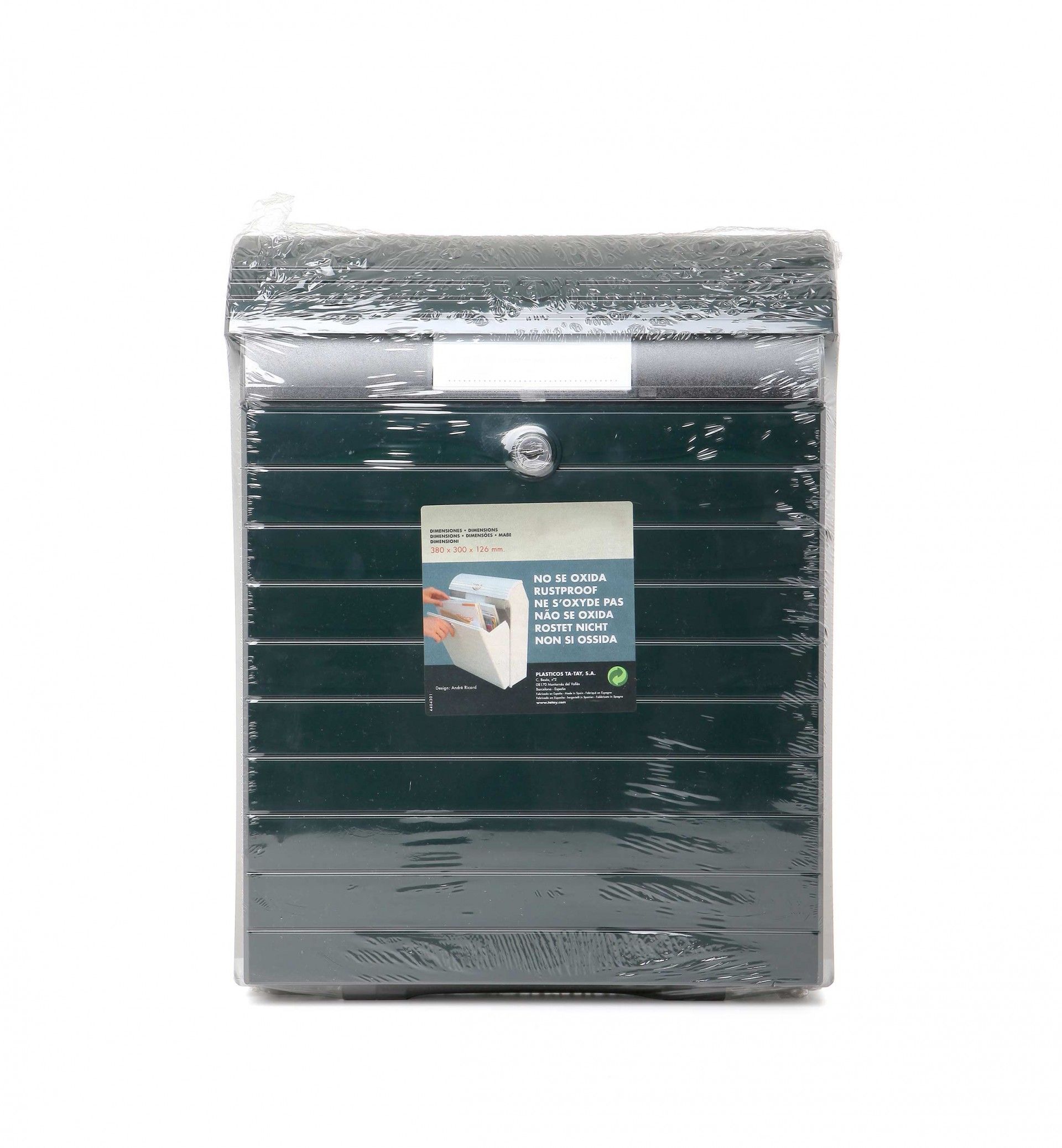 Caixa Correio Lettres Verde 30.5X12.8X38.8CM