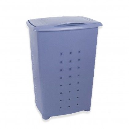Cesto Roupa Millenium Azul 60L 42X35.5X64CM