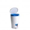 Balde Lixo WC com Pedal Diabolo Branco 5l 19X21X28.2cm