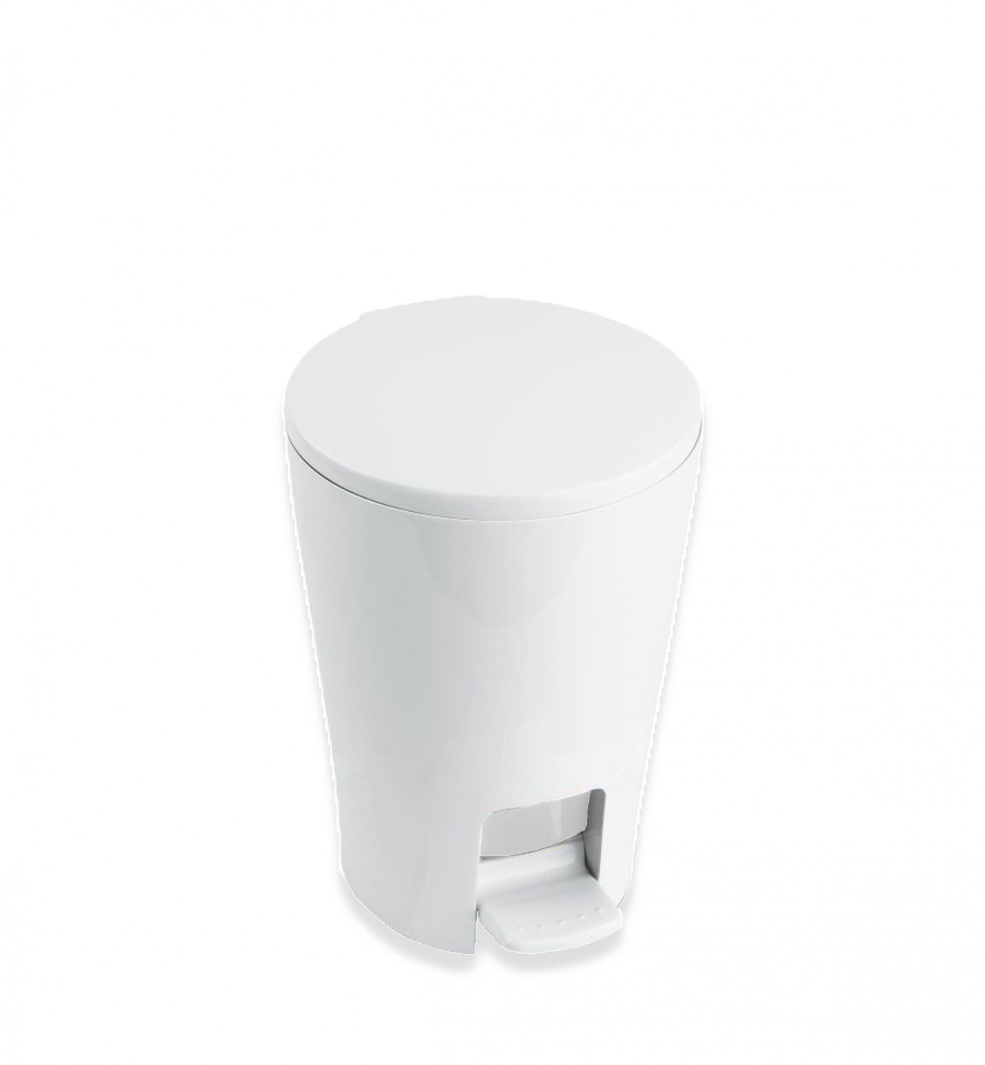 Balde Lixo WC com Pedal Diabolo Branco 5l 19X21X28.2cm