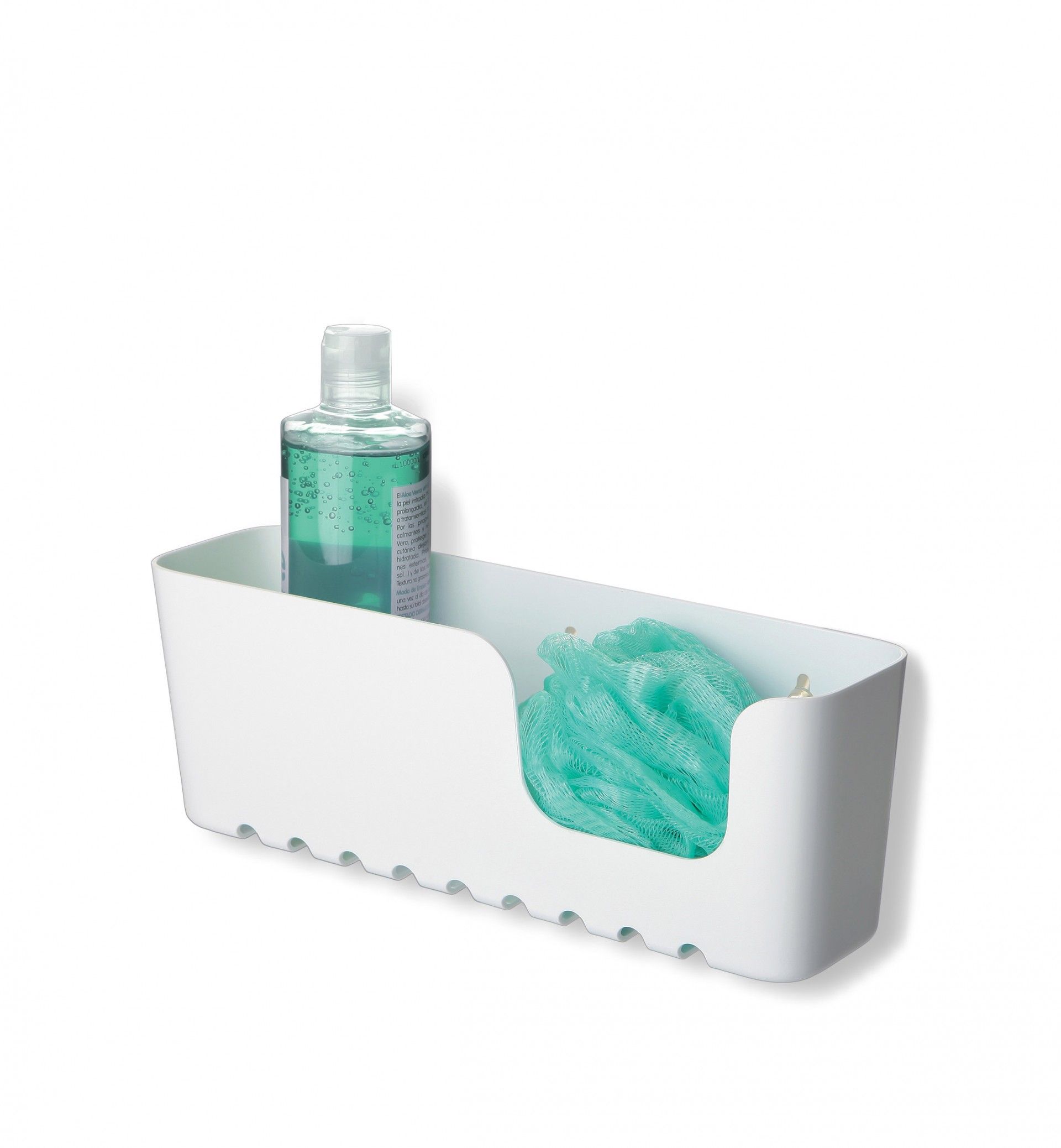 Cesto Wc com Ventosas Standard Cinza 30X8.5X11CM