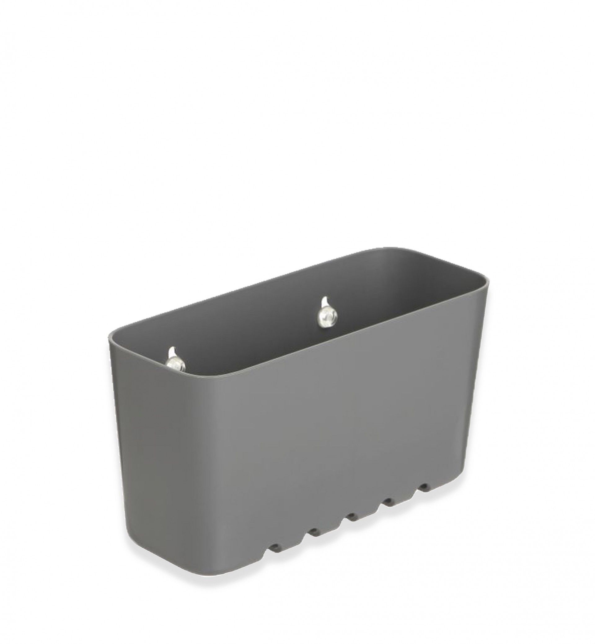 Cesto Pequeno Wc com Ventosas Standard Cinza 20X8.5X11CM