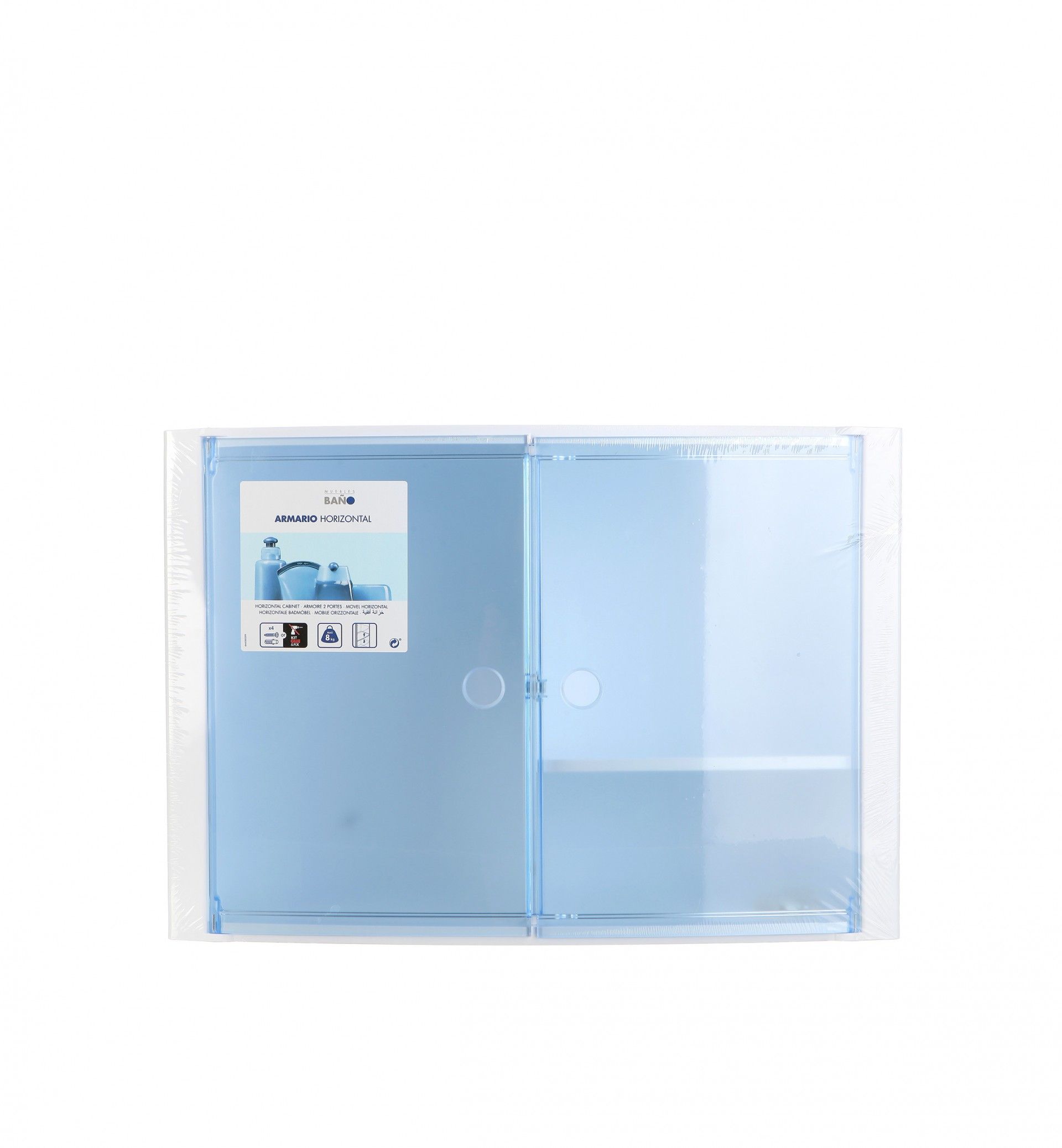 Armário Wc Horizontal Azul 46X15.5X32CM