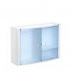 Armrio Wc Horizontal Azul 46X15.5X32CM