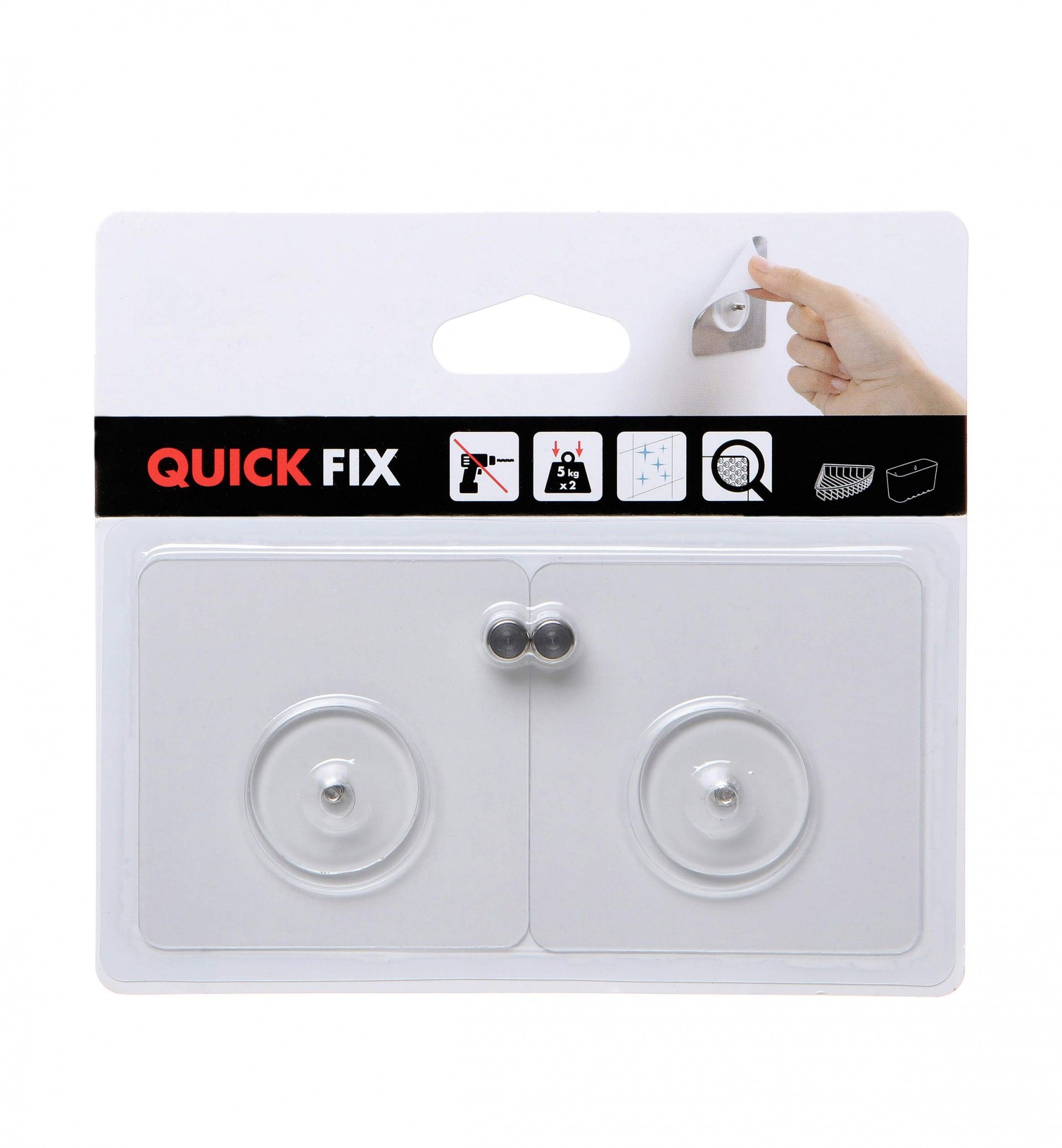 Kit Fixação Quickfix Translúcido 7X7X1.3CM