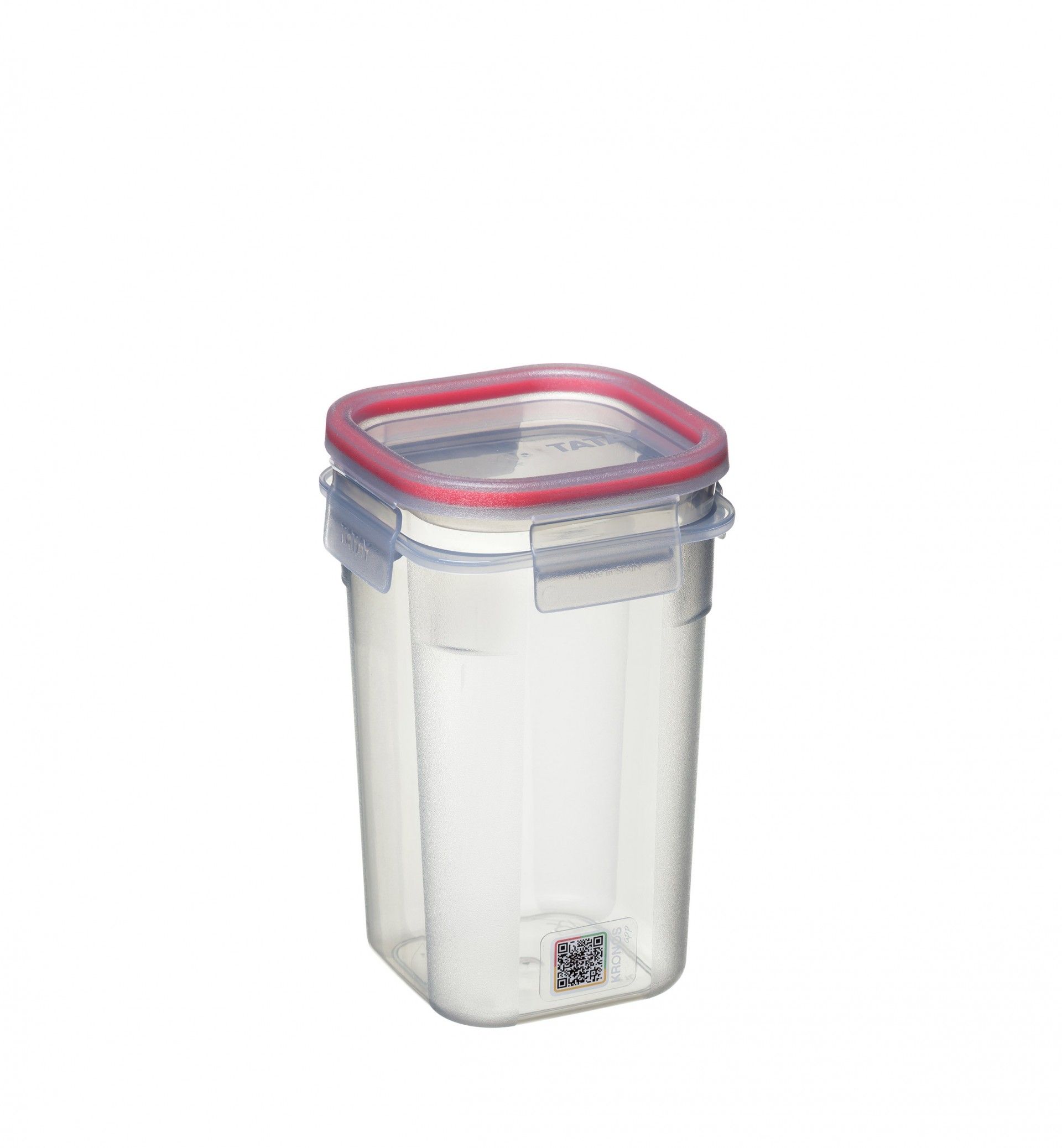 Caixa Hermética Tatay Kronos Quadrada 1000ml 10.8X10.8X17cm