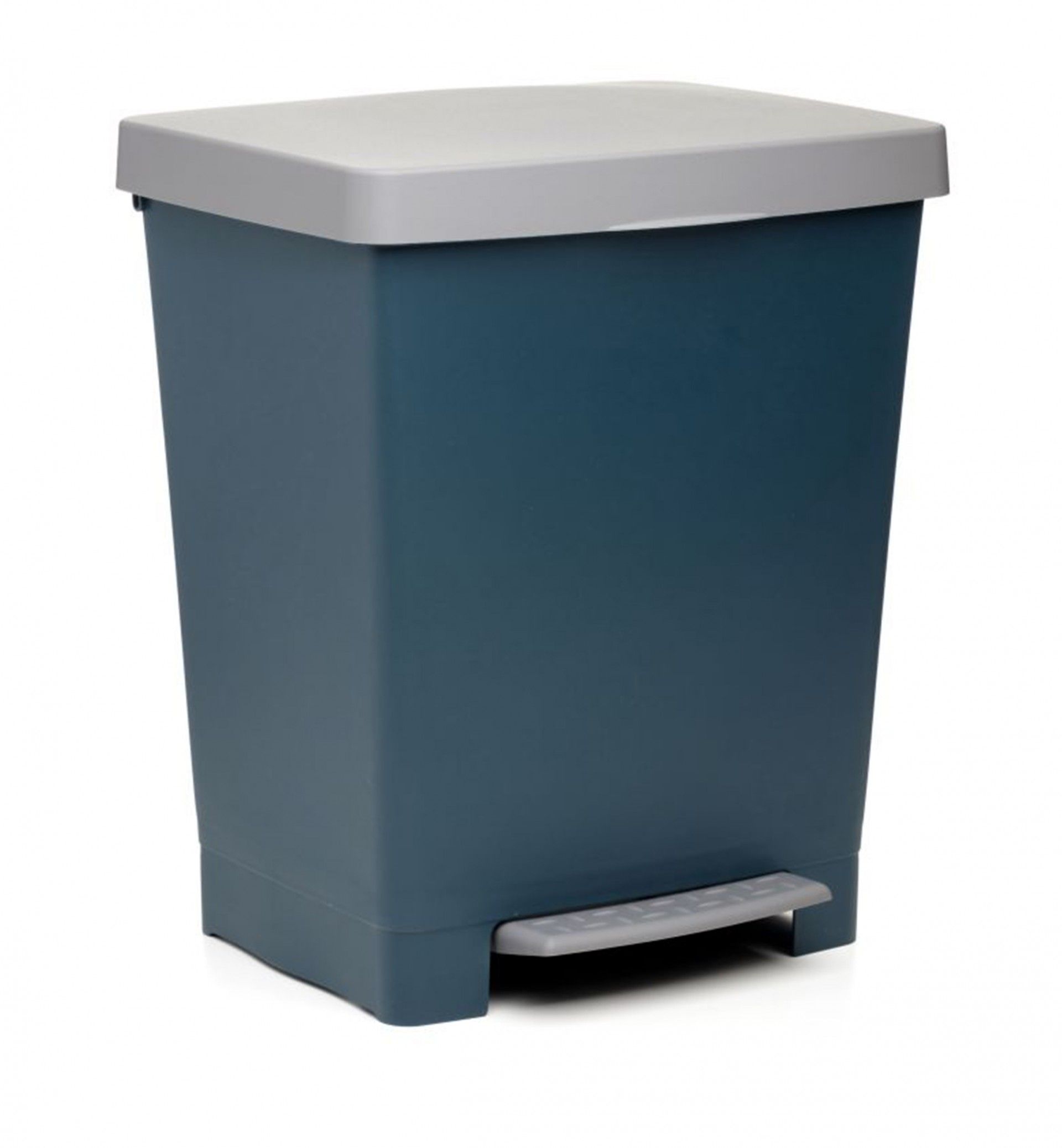 Balde Lixo com Pedal Cubik Cinza 23L 33.5X30X39CM