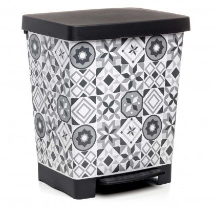 Balde Lixo com Pedal Hydraulic Cubik Deco 23L