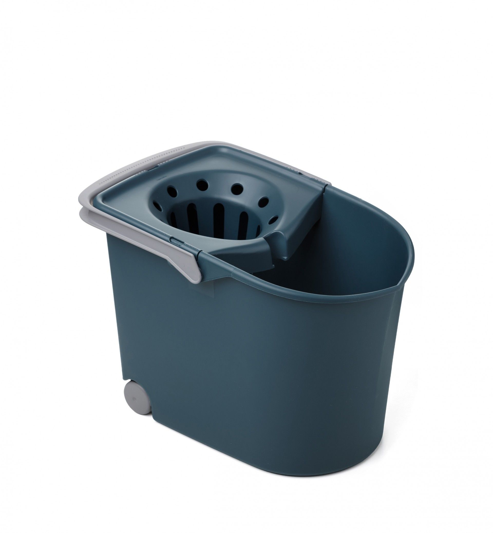 BALDE COM ESPREMEDOR COM RODAS 12L 25.5X38.2X28CM