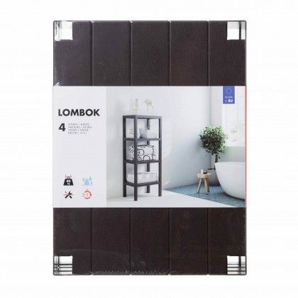 Prateleira 4 Estantes Lombok Castanho Prateleira 4 Estantes Lombok Castanho