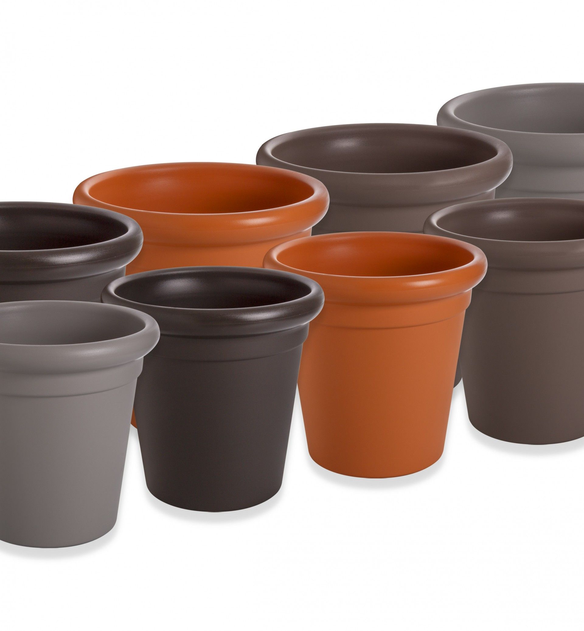 Vaso Toscana Redondo Ø40X38.2cm 26L Antracite