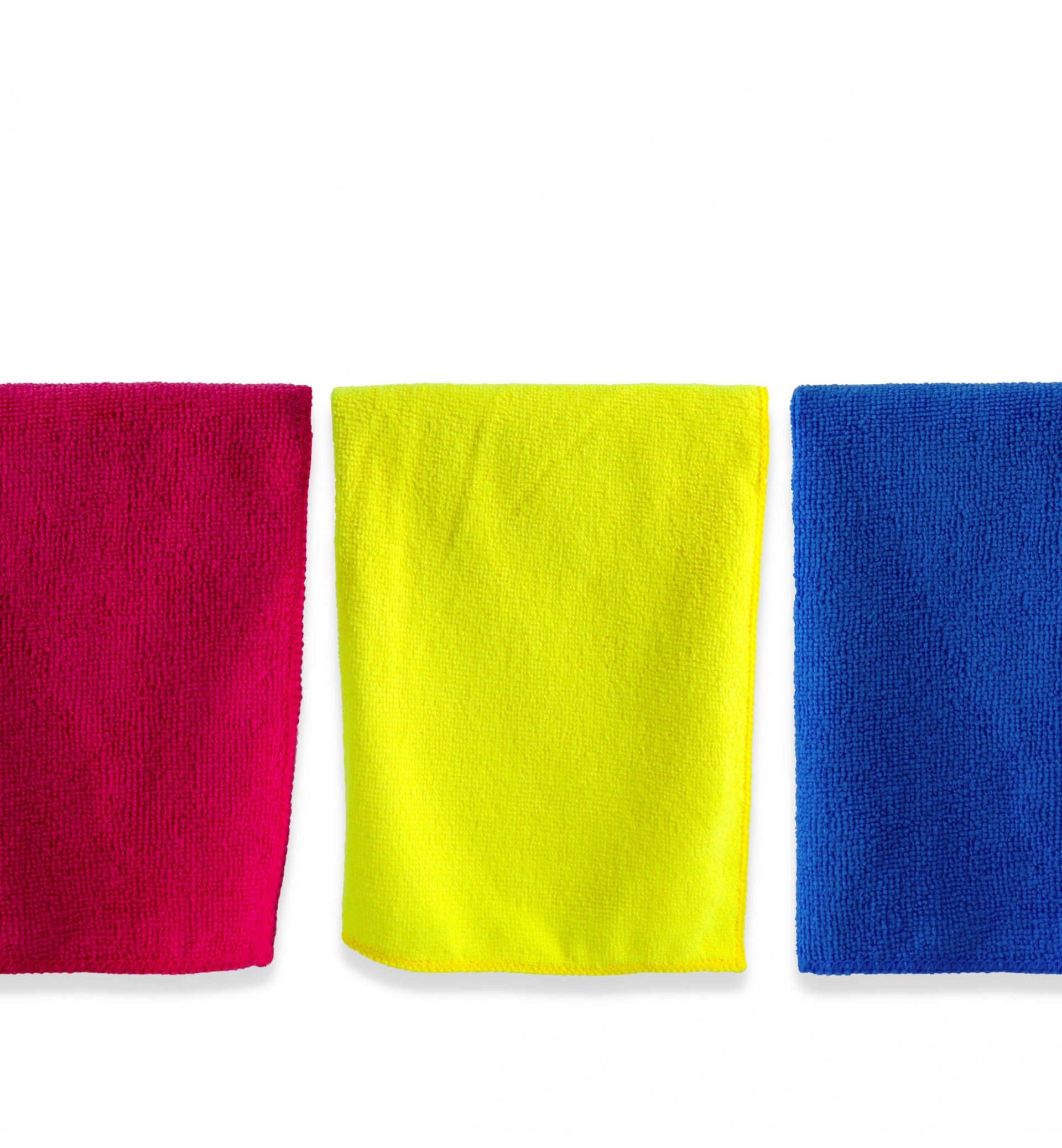 Pano Microfibra Teck-00 Amarelo 30X40cm Pack 6