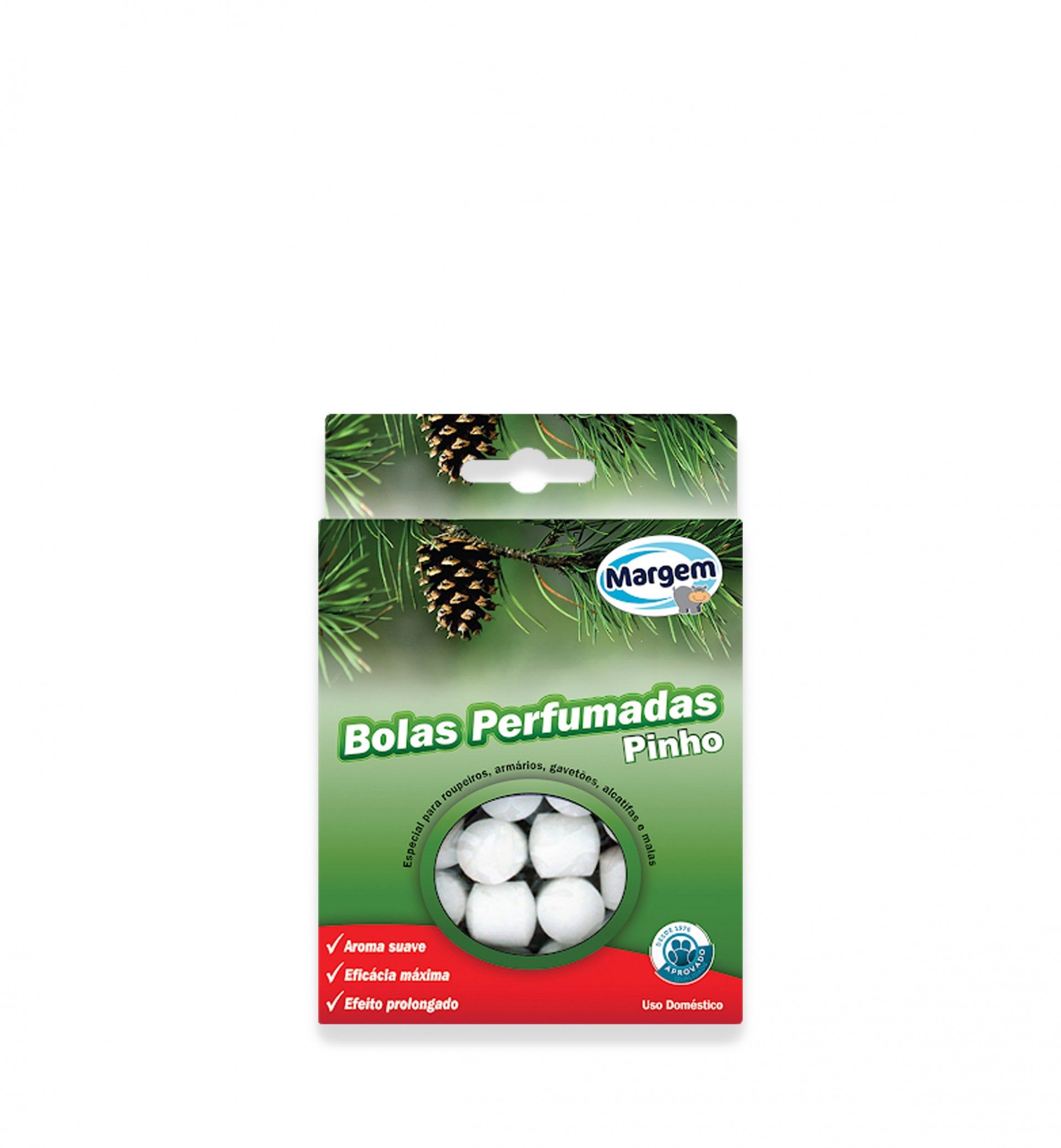 Bolas Naftalina Perfumada Margem Pinho 80gr