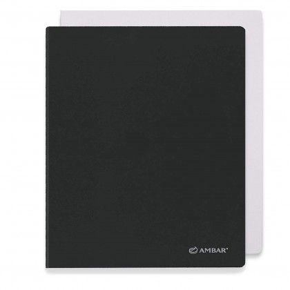 AMBAR IDEAS CADERNO AGRAFADO CAPA PRETA 80F