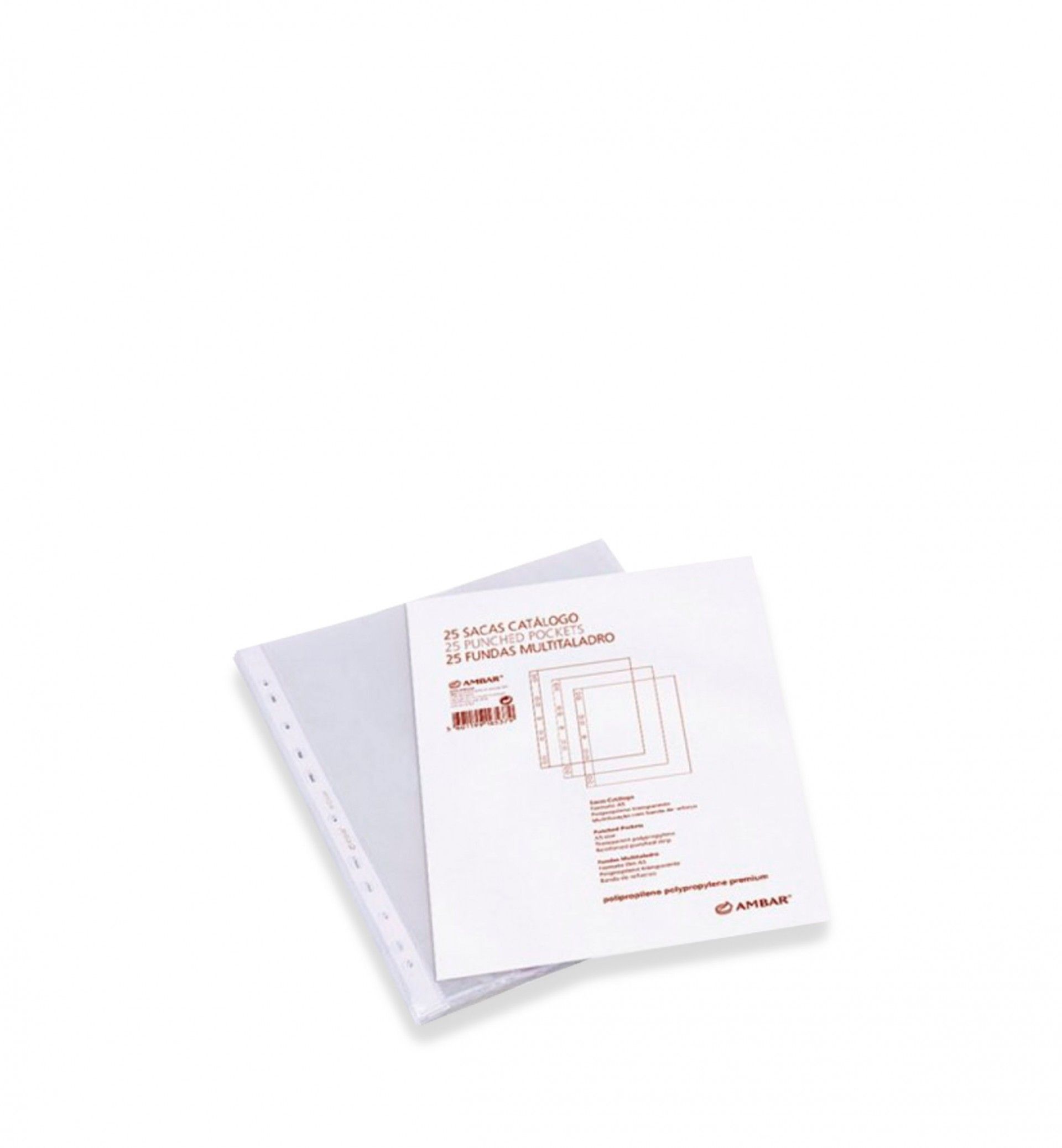 Sacas Catálogo Ambar Polipro 100 Microns A5 Pack 25