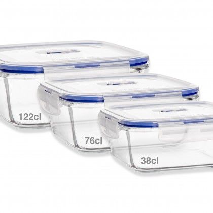 Caixa Hermtica Pure Box Active 76cl 15X15X6.8cm