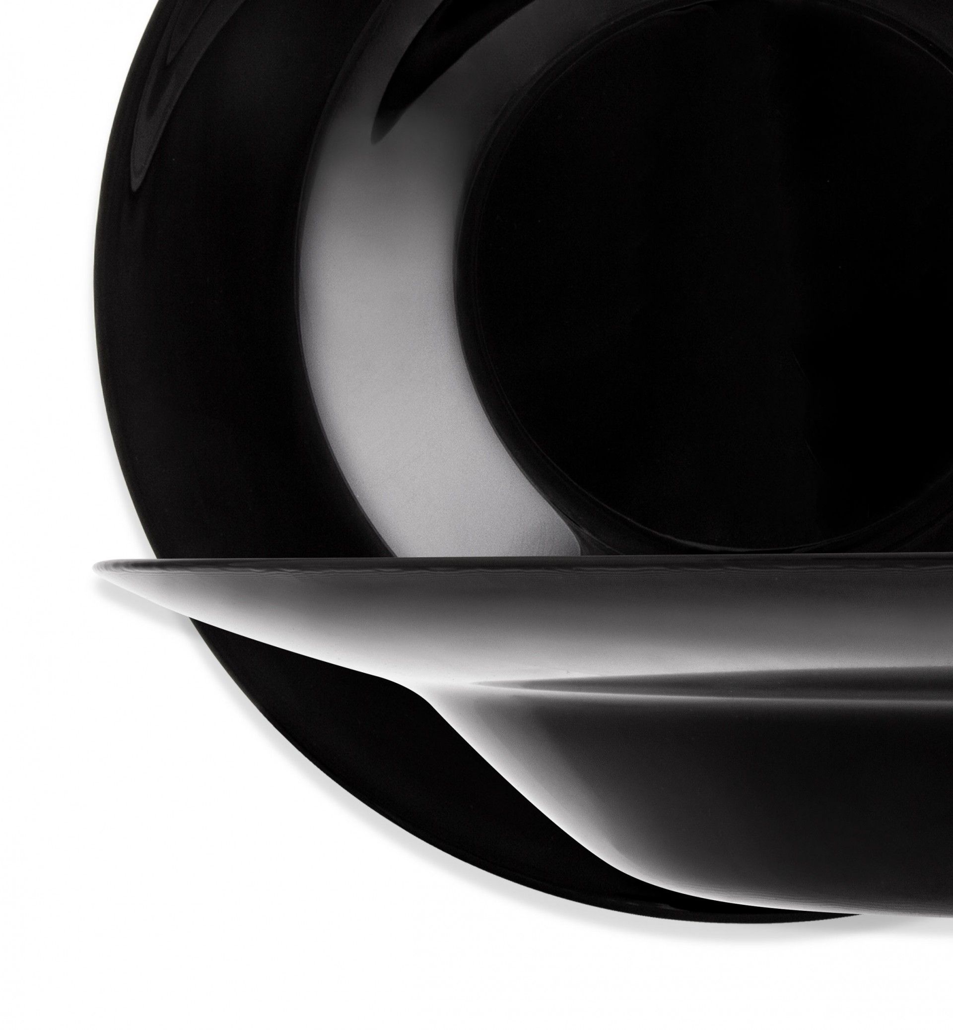 Prato Pasta Friends Time Preto 28.5cm