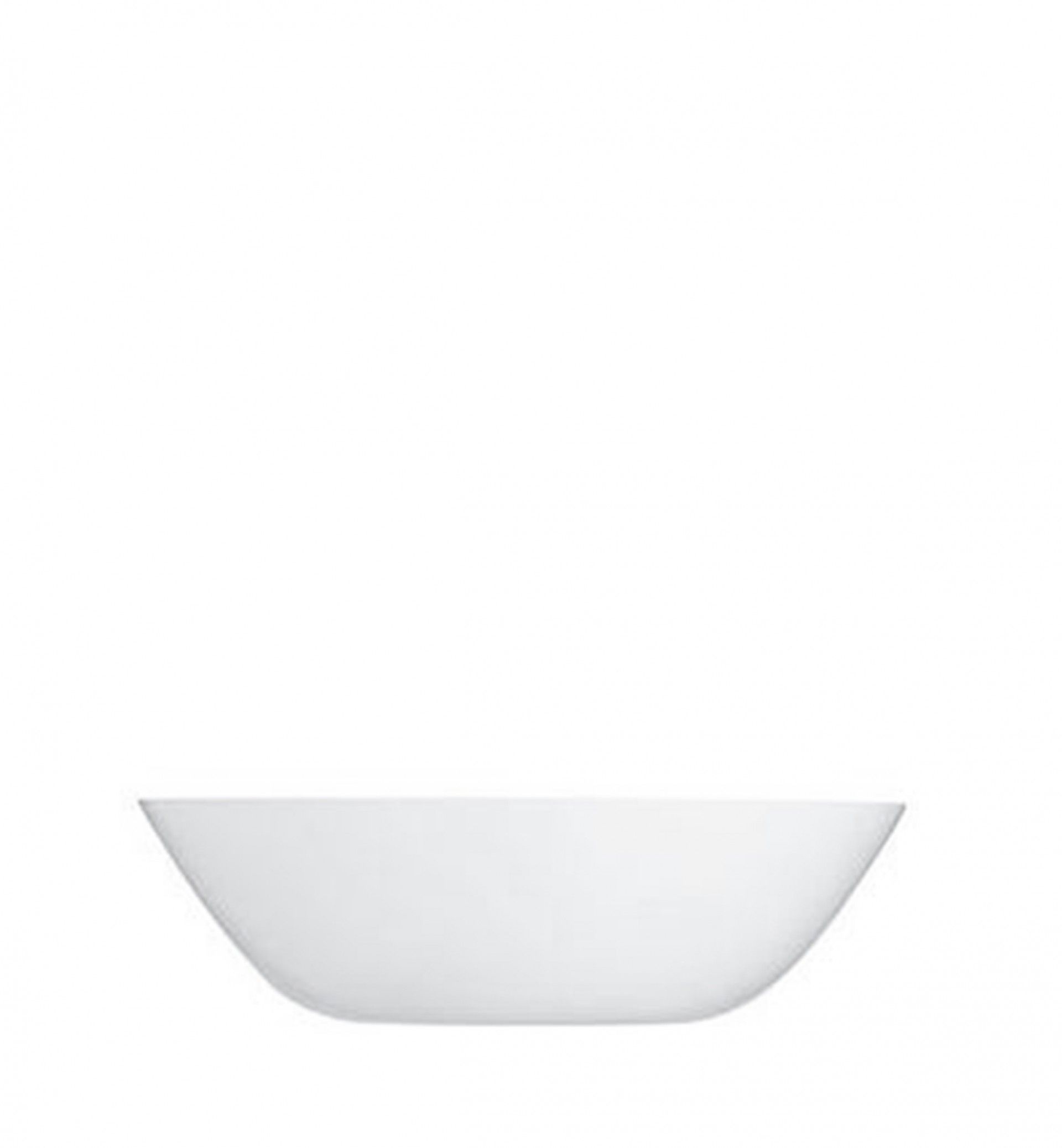 Prato Zelie Sopa Vidro Opaco Branco 20cm