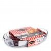 Assadeira  Cuisine Oval 2L (30X21cm) + 4L (39X27cm) Pack 2