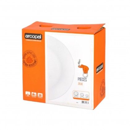 Servio Mesa Zelie Vidro Opaco Branco 19 Peas