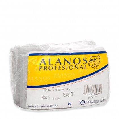 ALANOS ESPONJA FIBRA ULTRA 16X9.5X2.5CM PACK 5
