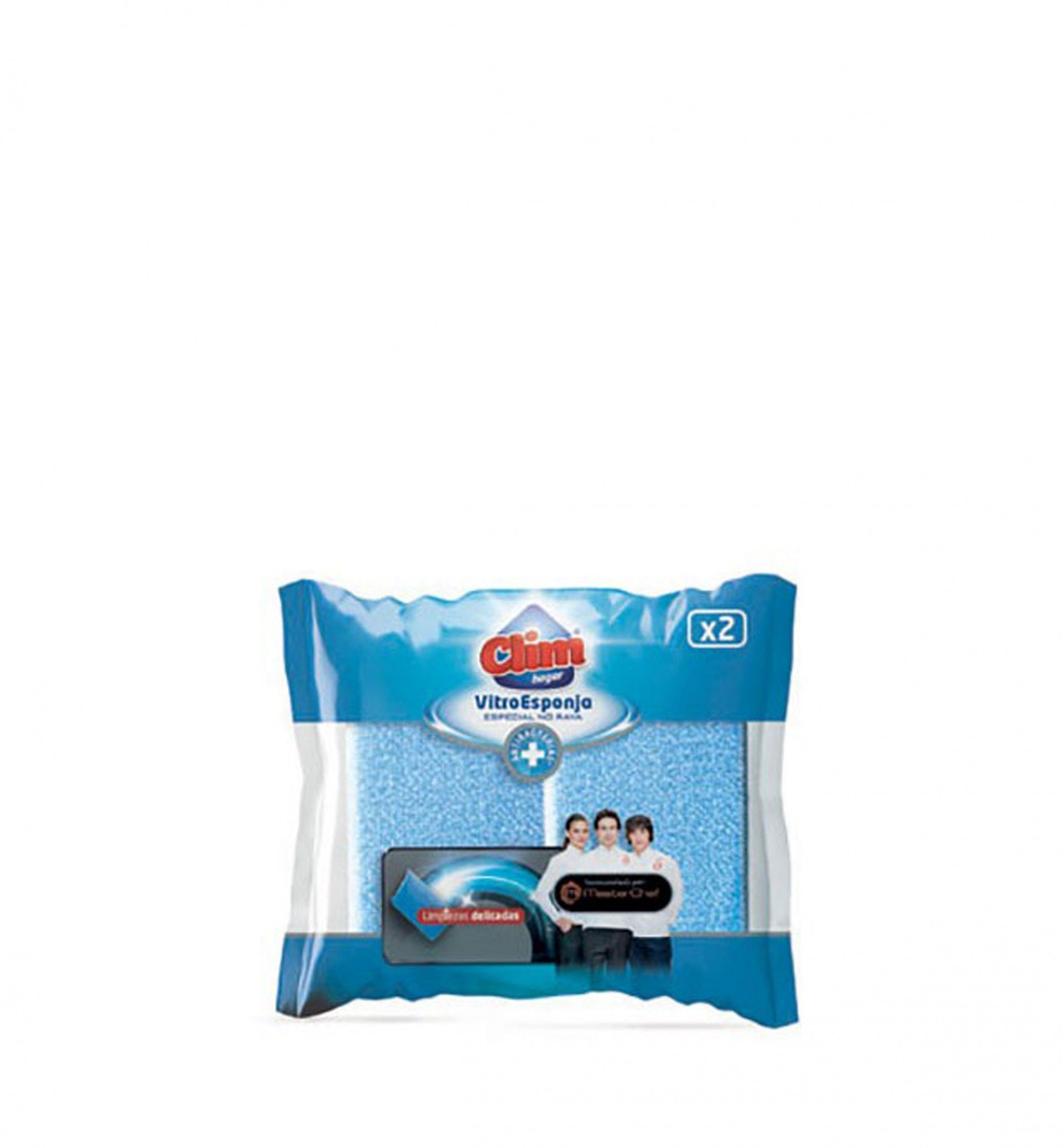 CLIM HOGAR ESPONJA ANTIBACTERIANA PACK 2