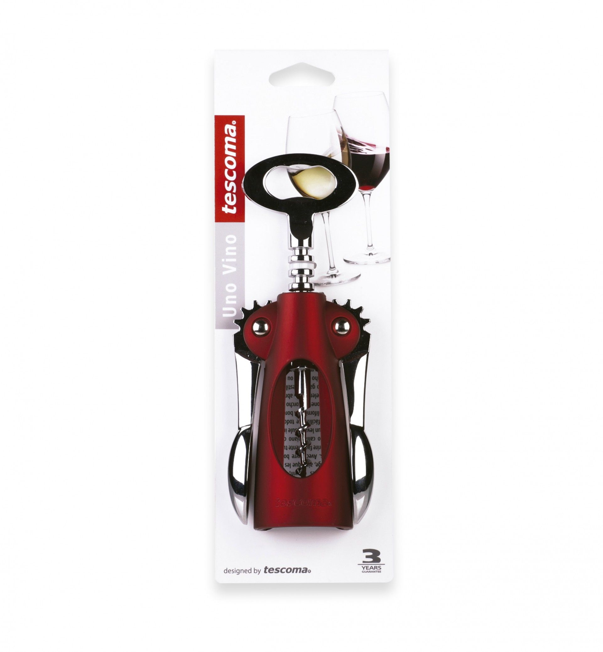 Saca-Rolhas 2 Alavancas Uno Vino 18cm